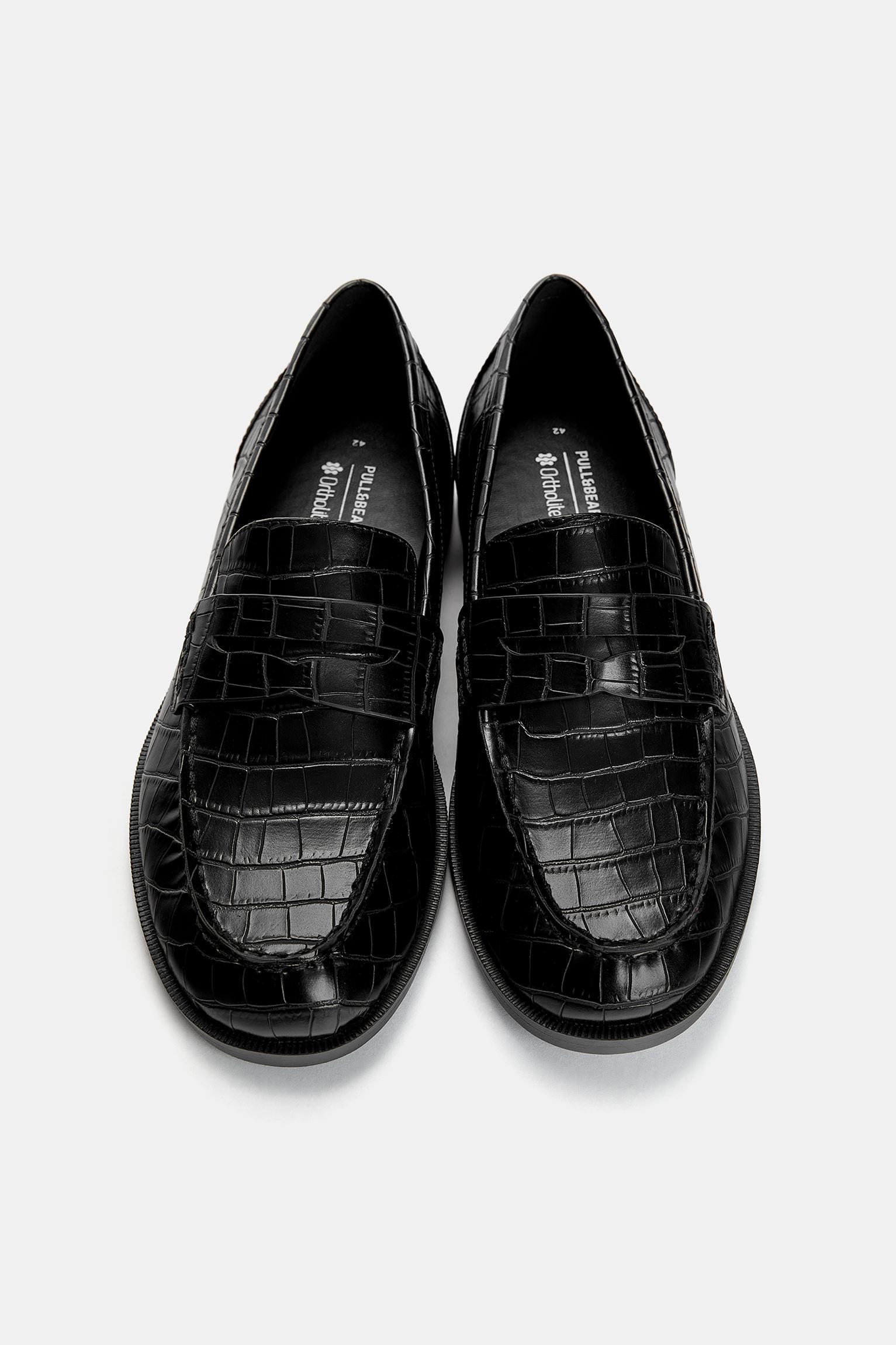Mock croc loafers Product Image