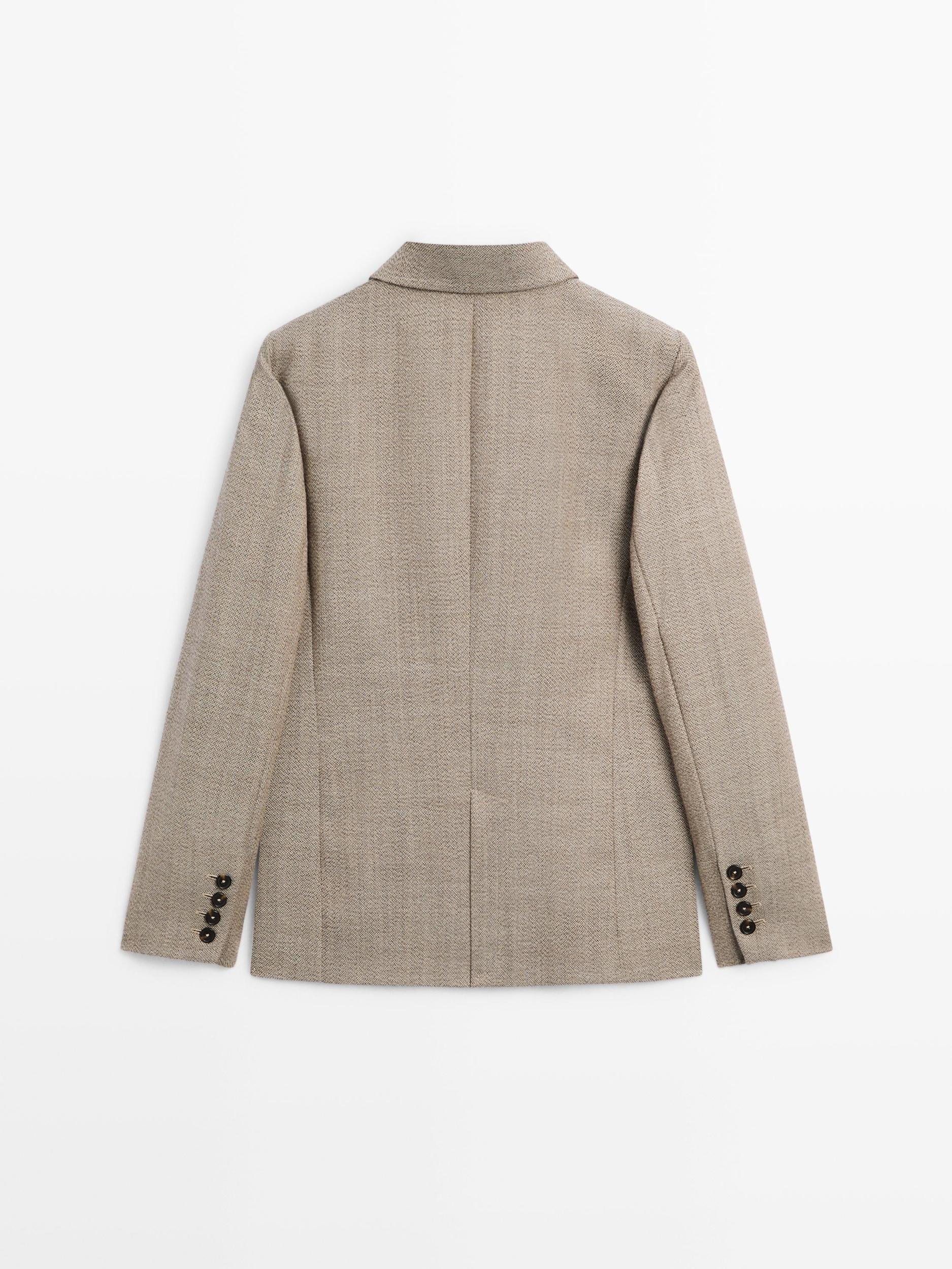 Flecked 100% wool blazer Product Image