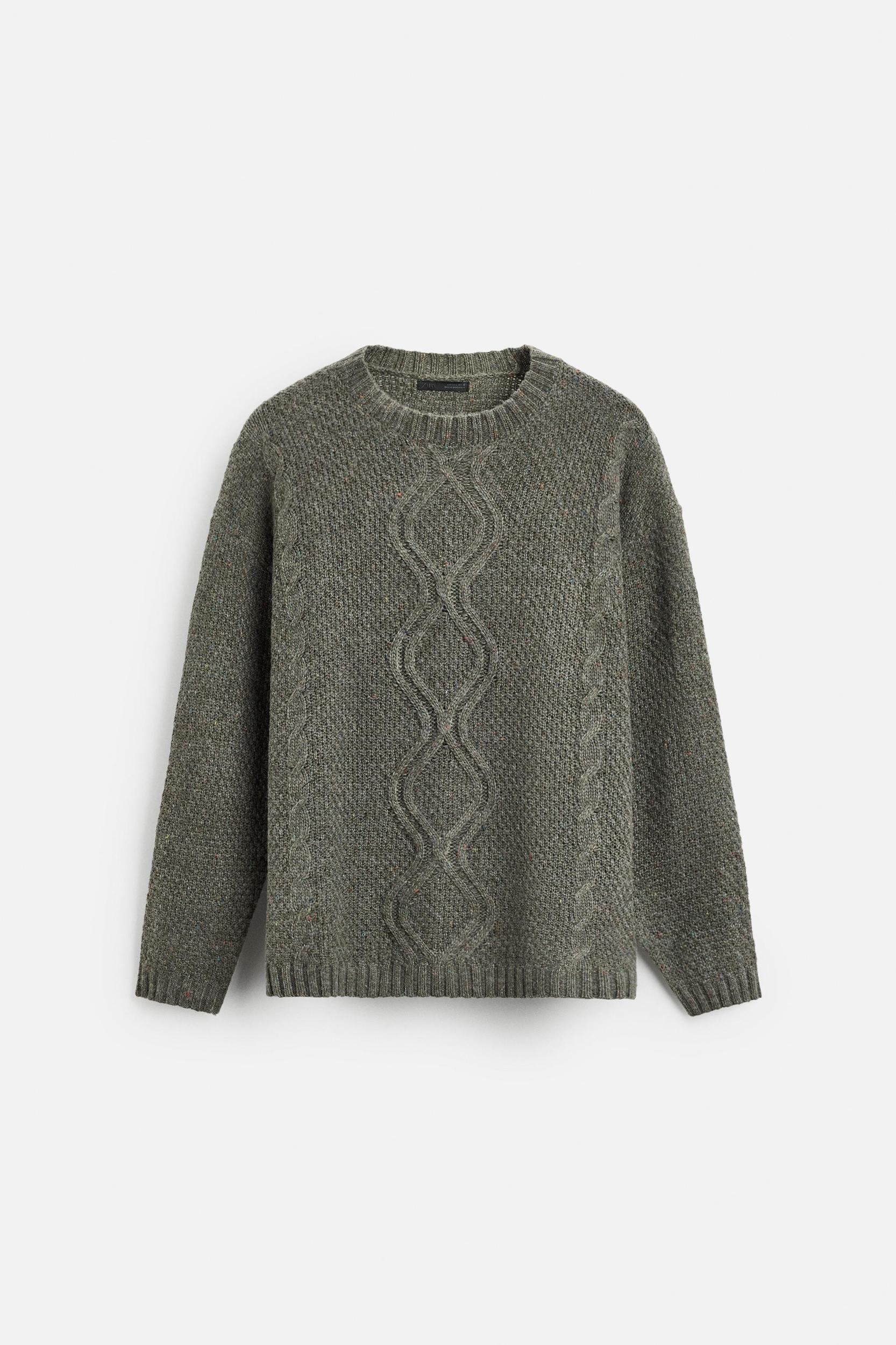 BRAIDED TEXTURED SWEATER Product Image