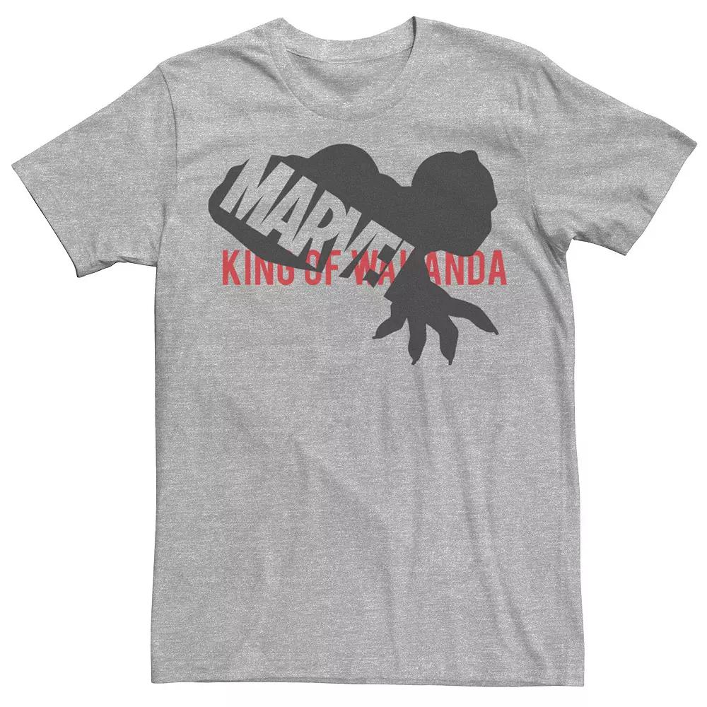 Men's Marvel Black Panther King Of Wakanda Silhouette Logo Graphic Tee,  Product Image