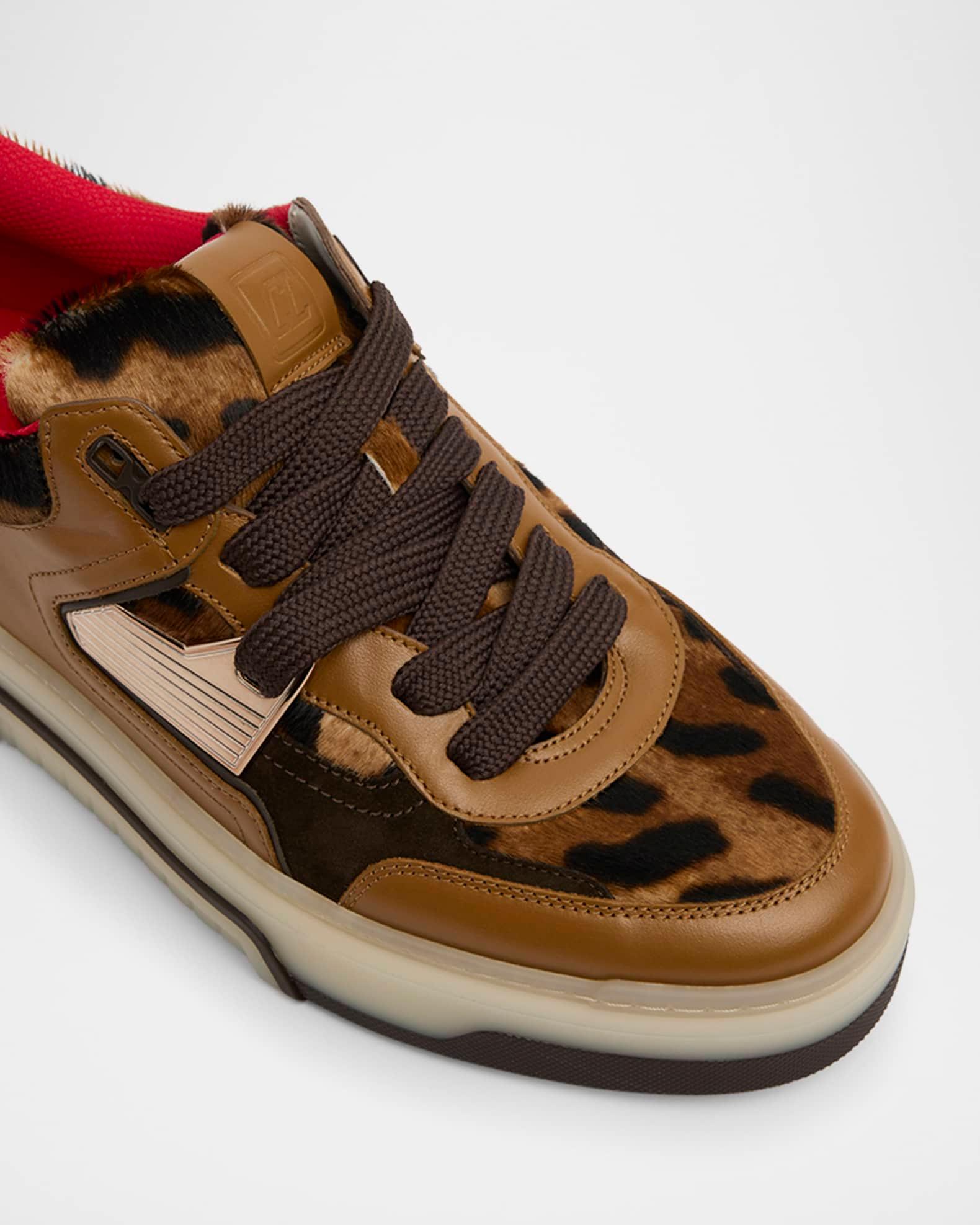 Men's Astroloubi Calf-Hair & Leather Low-Top Sneakers Product Image