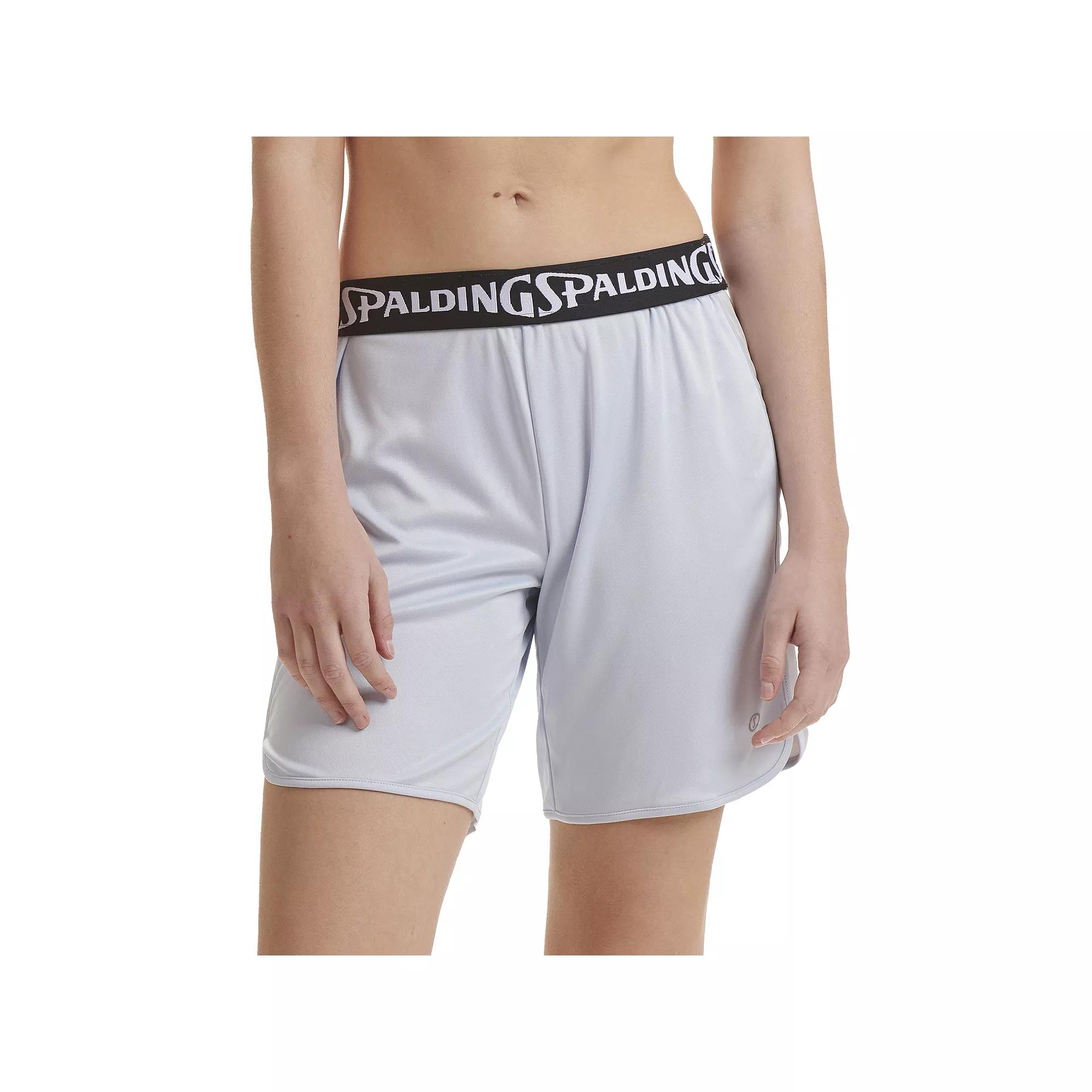 Women's Spalding Mesh Basketball Shorts, Size: XS, Grey Lunar Rock Product Image