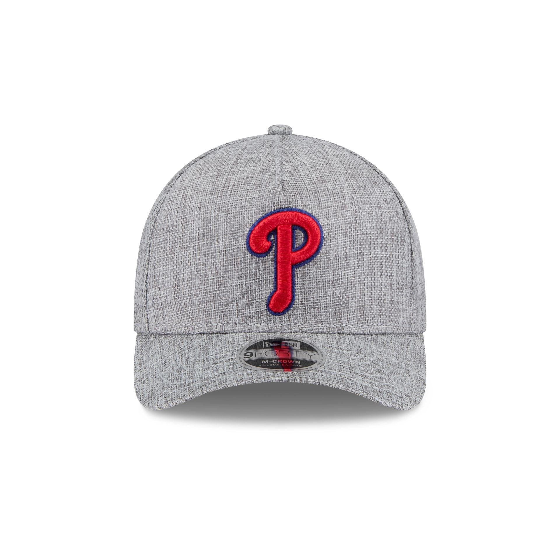 Philadelphia Phillies Cotton Weave Gray 9FORTY M-Crown A-Frame Snapback Hat Male Product Image
