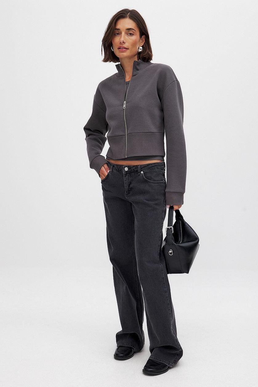 Fitted Zip Sweater Product Image