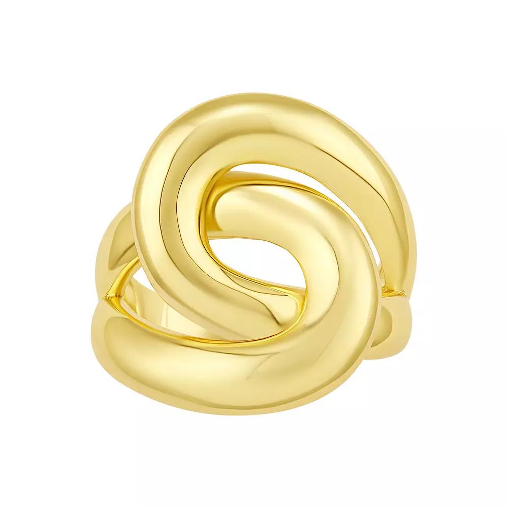 PRIMROSE Polished Swirl Ring, Women's, Size: 9, Silver Tone Product Image