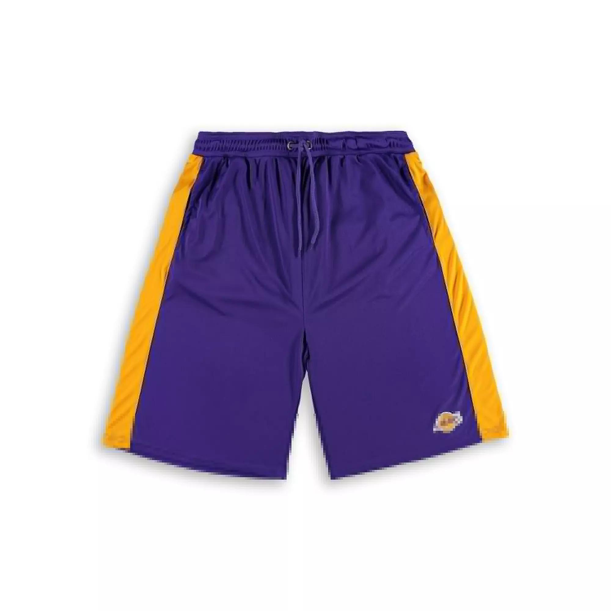 Men's Fanatics Branded Purple/Gold Los Angeles Lakers Big & Tall Performance Shorts, Size: XLT Product Image