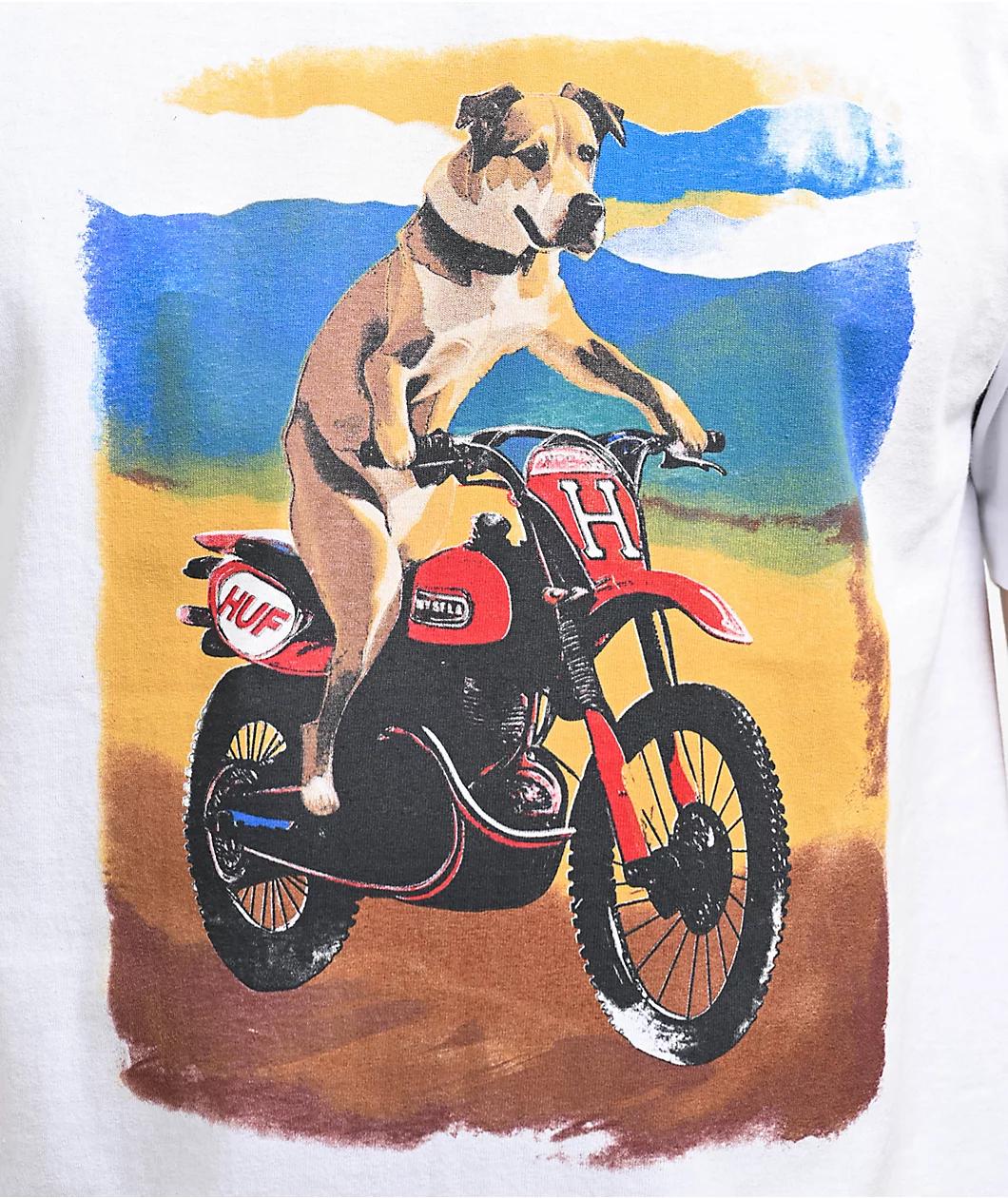 HUF Road Dog White T-Shirt Product Image