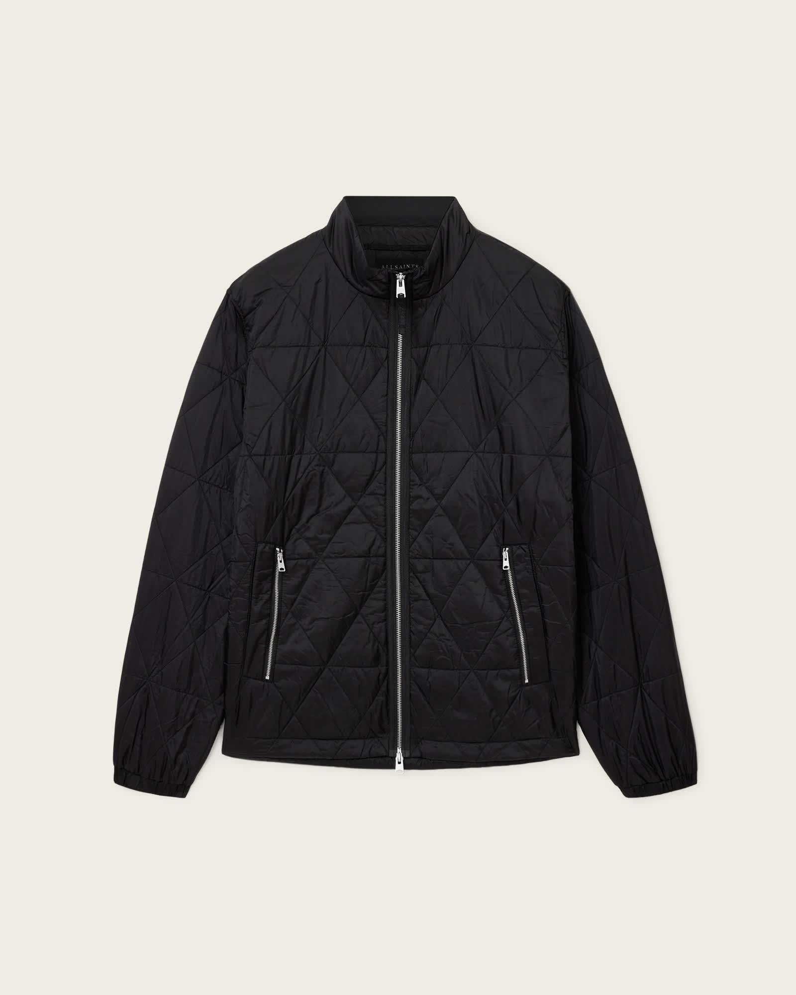 Tribex Matte Quilted Jacket Black | ALLSAINTS US Product Image