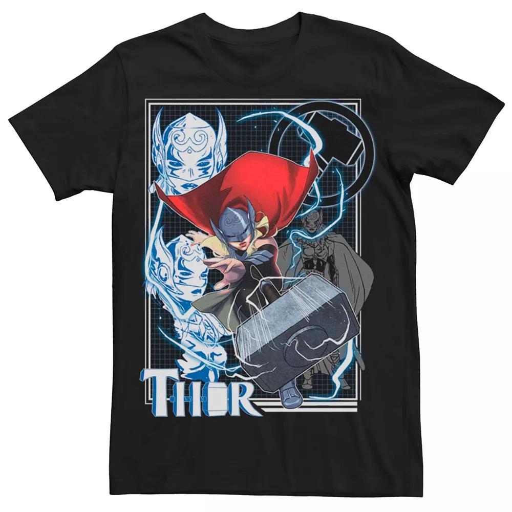 Men's Marvel Thor Jane Foster Hammer Throw Action Tee,  Product Image