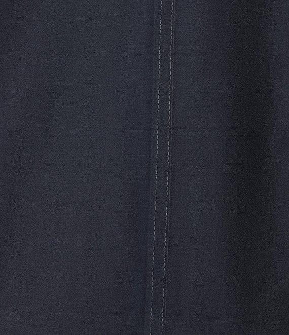 Eileen Fisher Organic Cotton Blend Stand Collar Long Sleeve Hidden Hood Coat Product Image