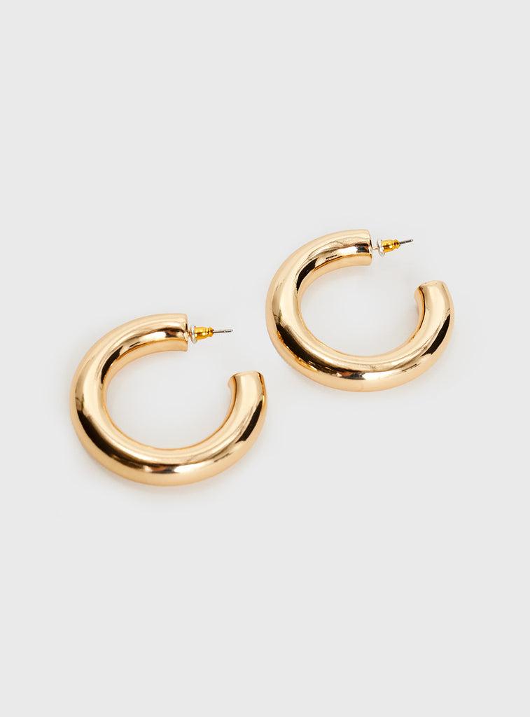 Samwell Chunky Earrings Gold Product Image