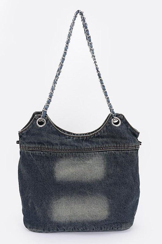 Vintage Denim Iconic Tote Bag Product Image