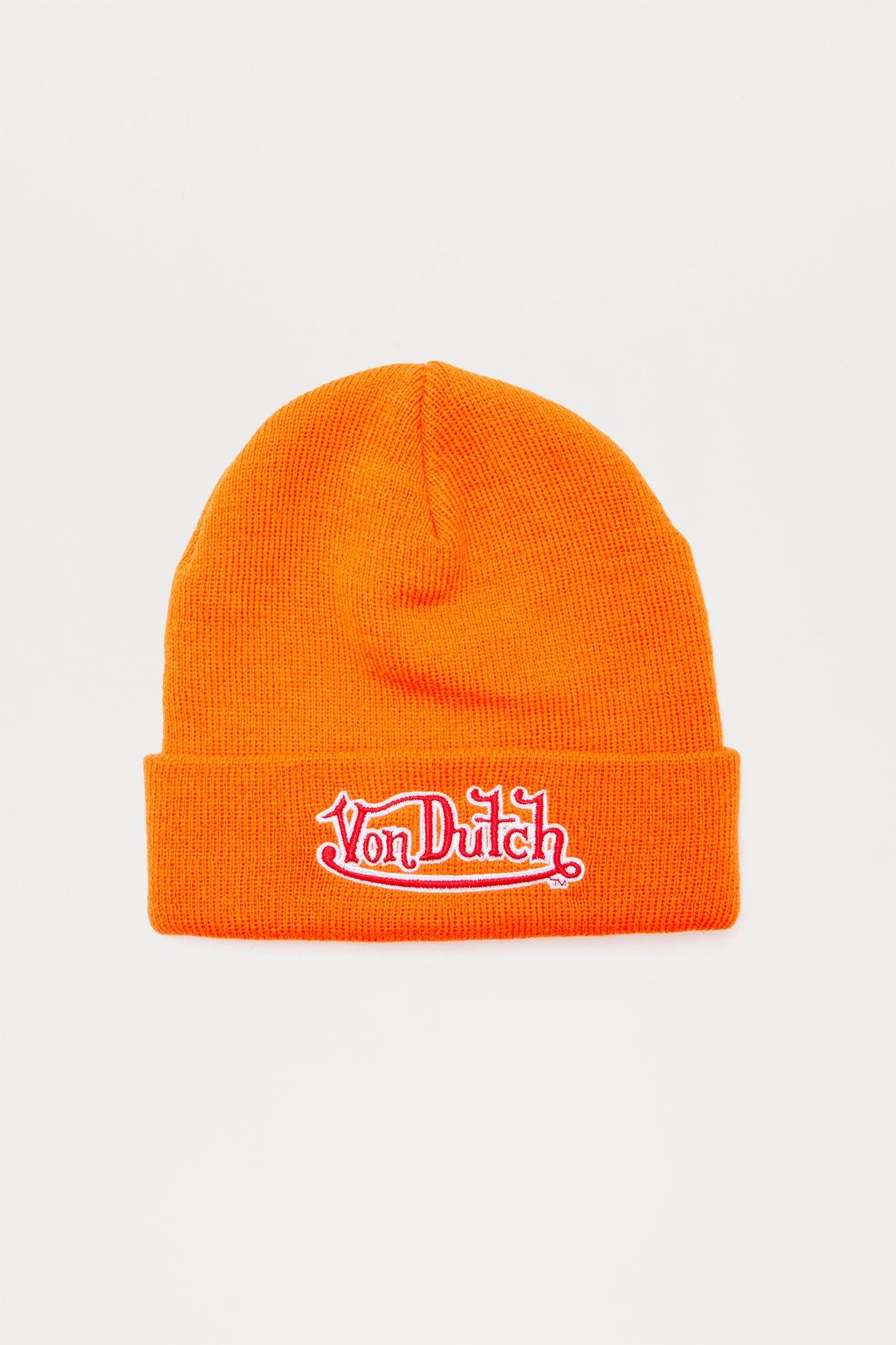 Von Dutch Orange Beanie - Orange Product Image