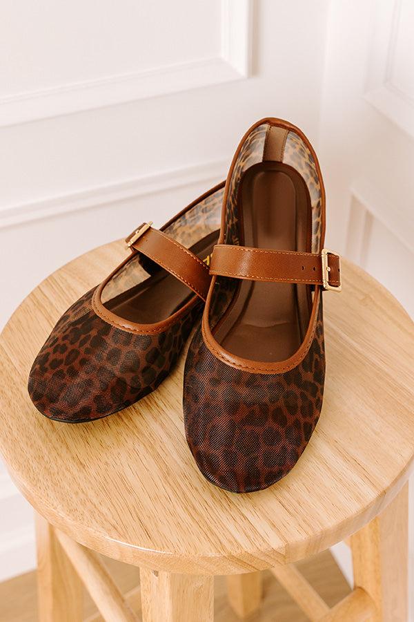 The Savannah Mesh Flats in Leopard Product Image