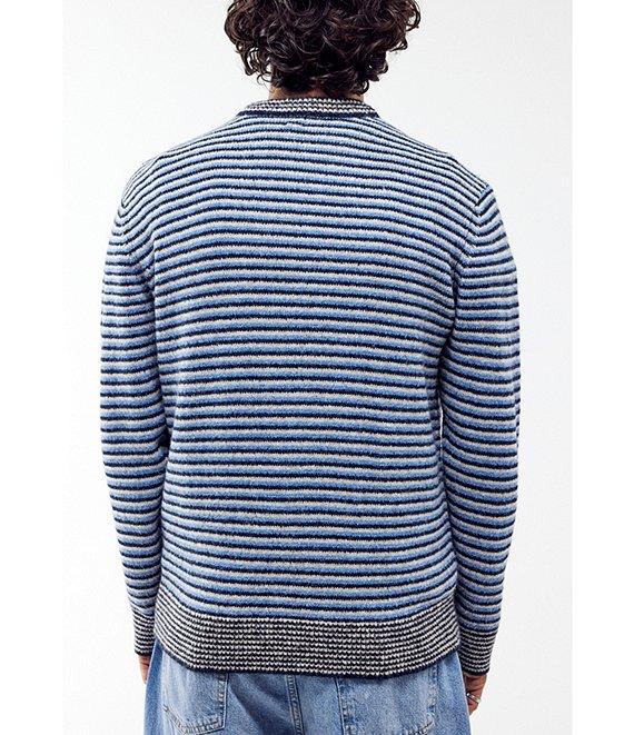 BDG Urban Outfitters Long Sleeve Micro Stripe Wool Blend Sweater Product Image