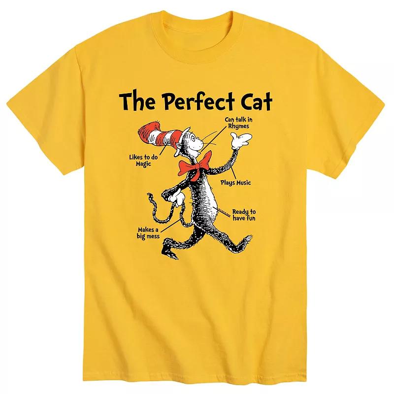 Men's Dr. Seuss Perfect Cat Tee,  Product Image
