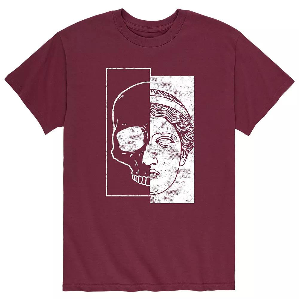 Men's Skull Statue Mix Tee,  Product Image