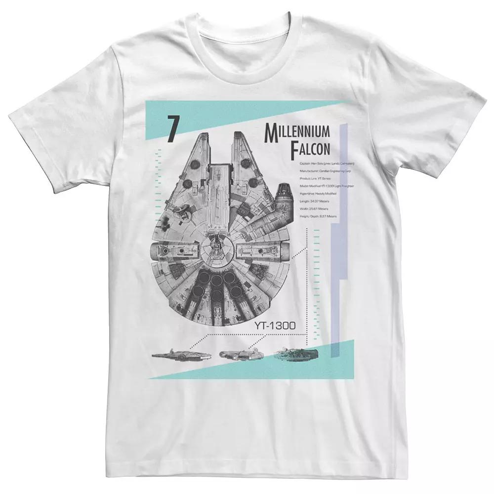 Men's Star Wars Millennium Falcon Specifics Tee,  Product Image