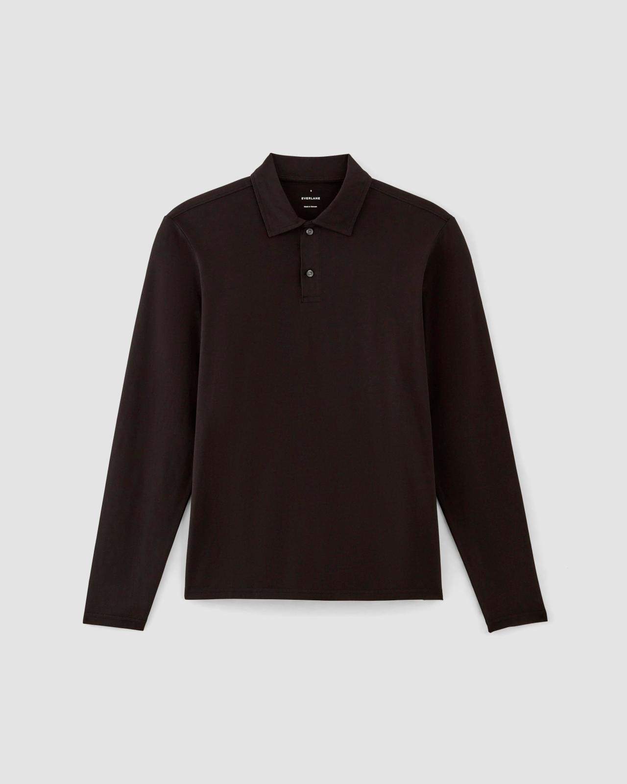 The Premium Weight Long-Sleeve Polo Product Image