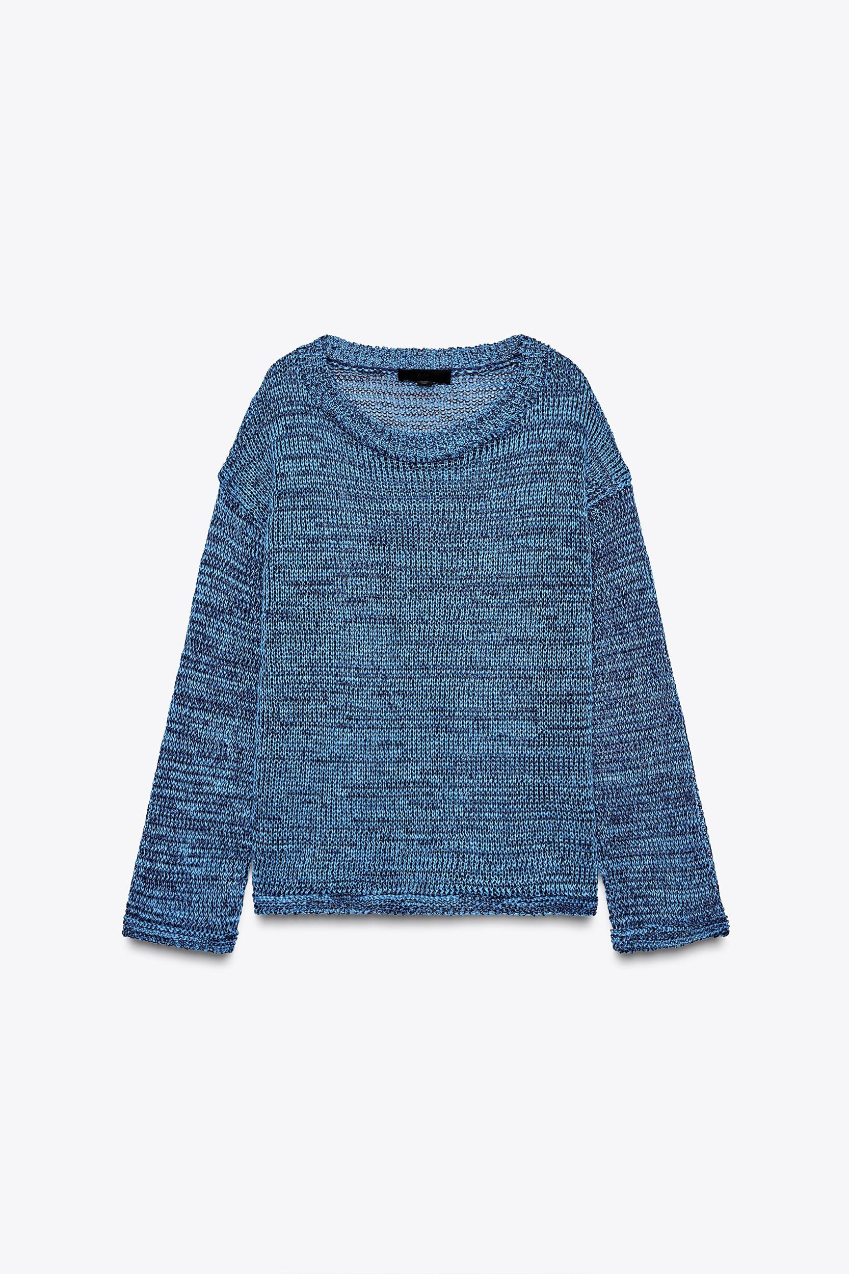 RIBBON TRIM KNIT SWEATER Product Image