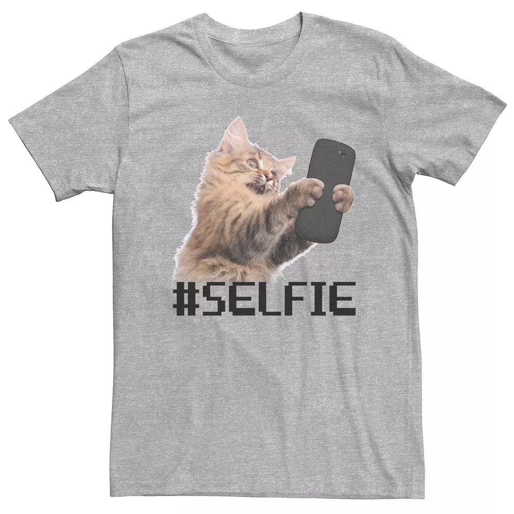 Men's Cat Selfie Graphic Tee,  Product Image