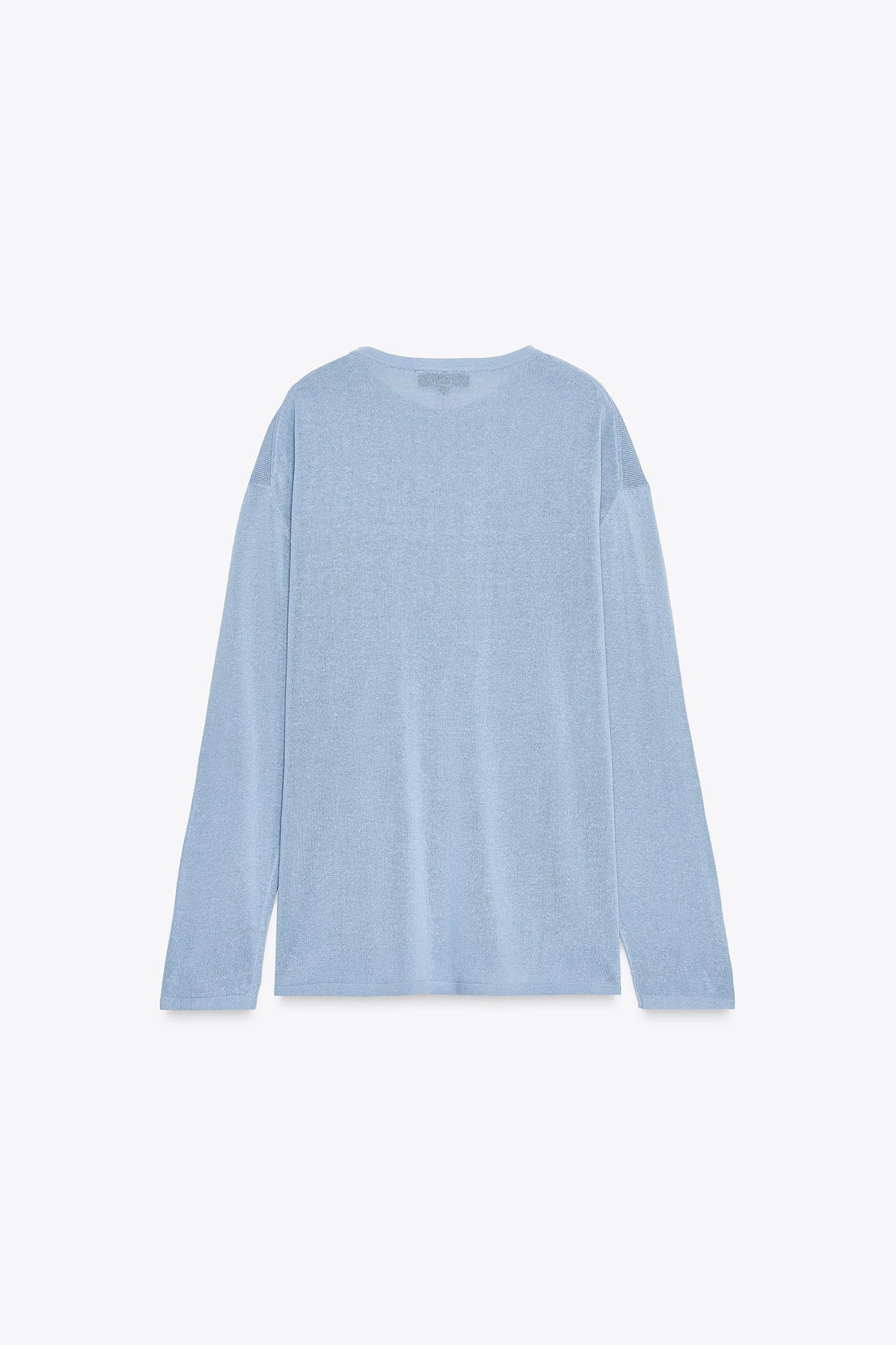 OVERSIZED BASIC KNIT SWEATER Product Image