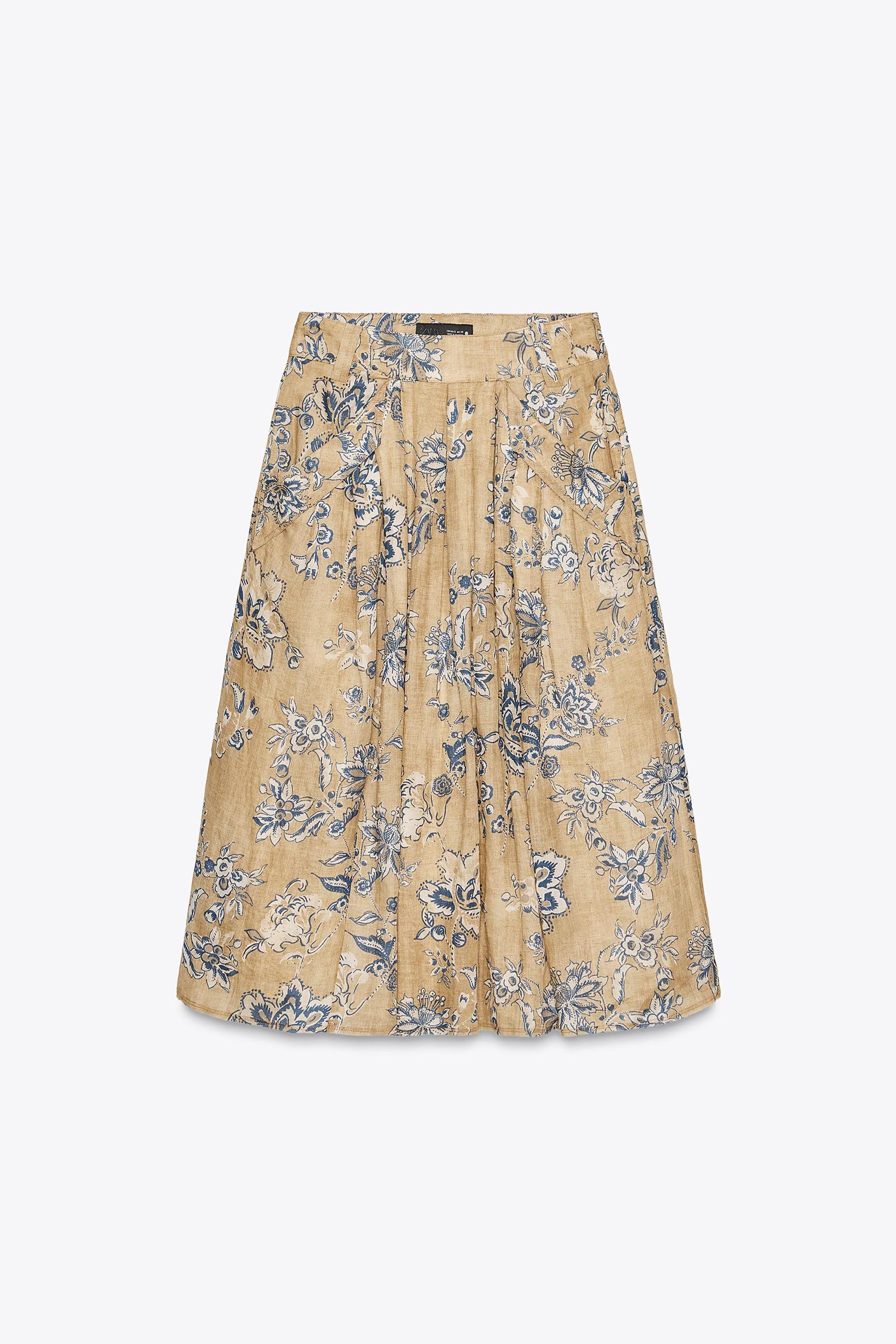 ZW COLLECTION RAMIE FLORAL PRINT SKIRT Product Image