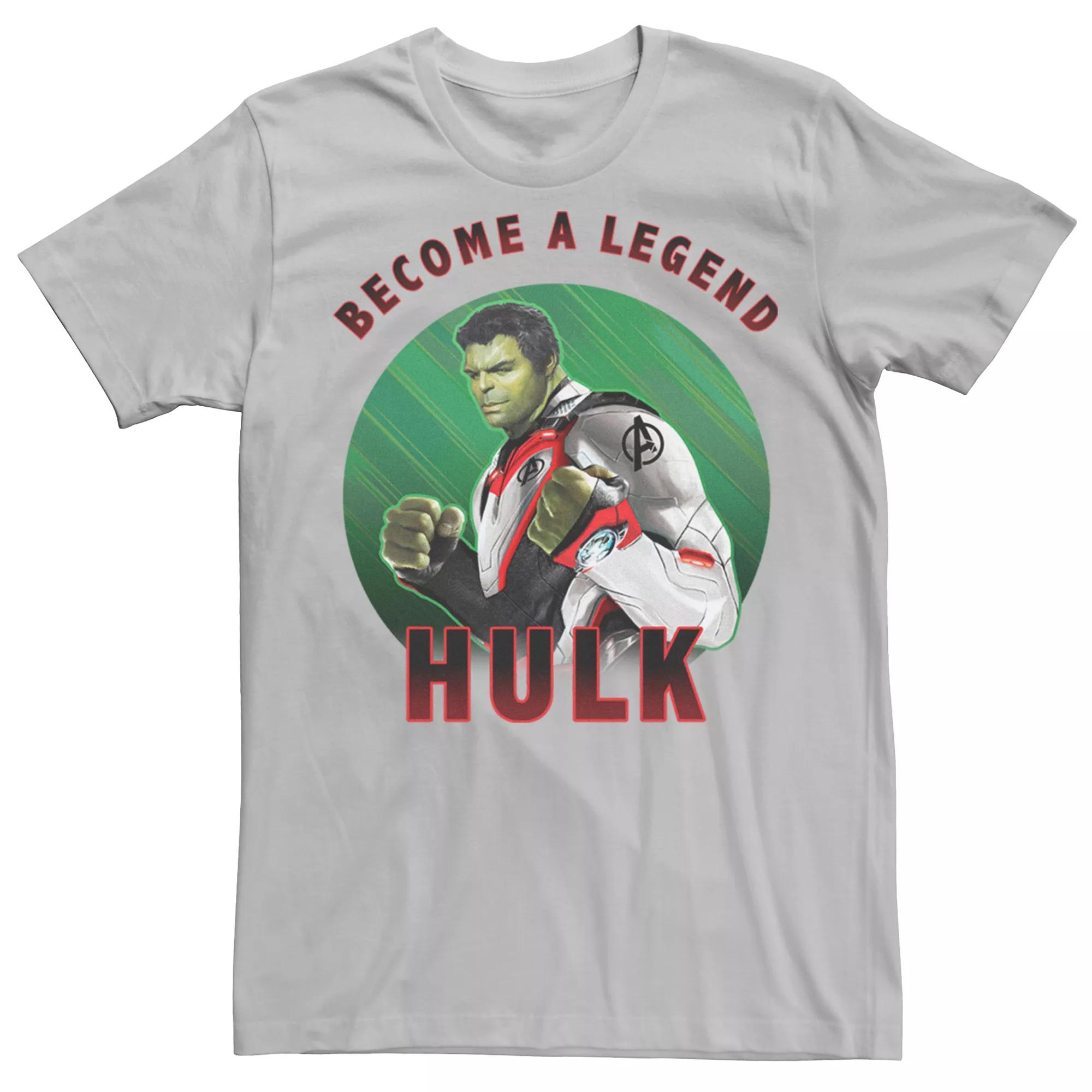 Men's Marvel Avengers Endgame Circle Hulk Tee, Size: Small, Silver Product Image