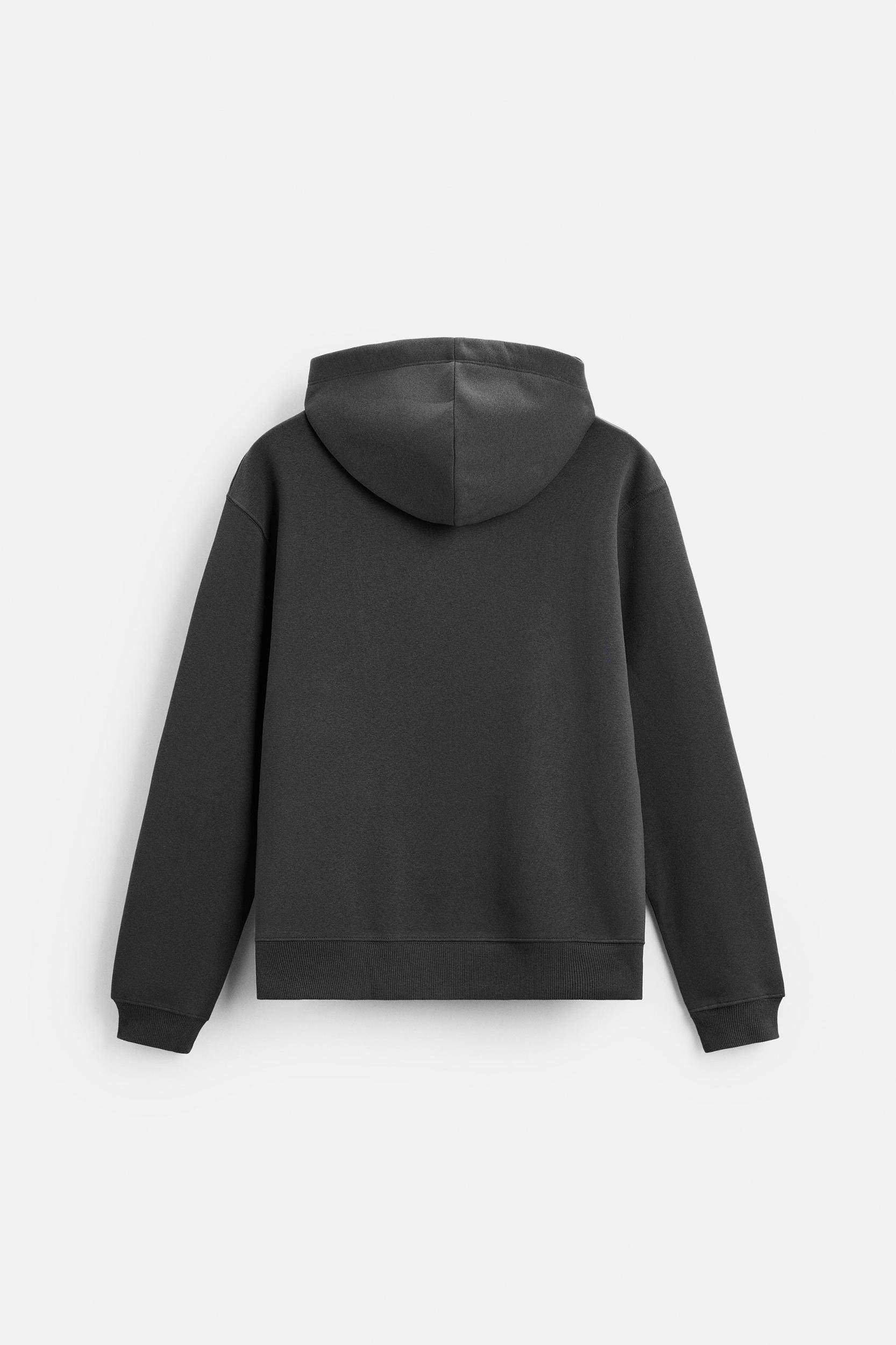 HOODED SWEATSHIRT WITH TEXT Product Image
