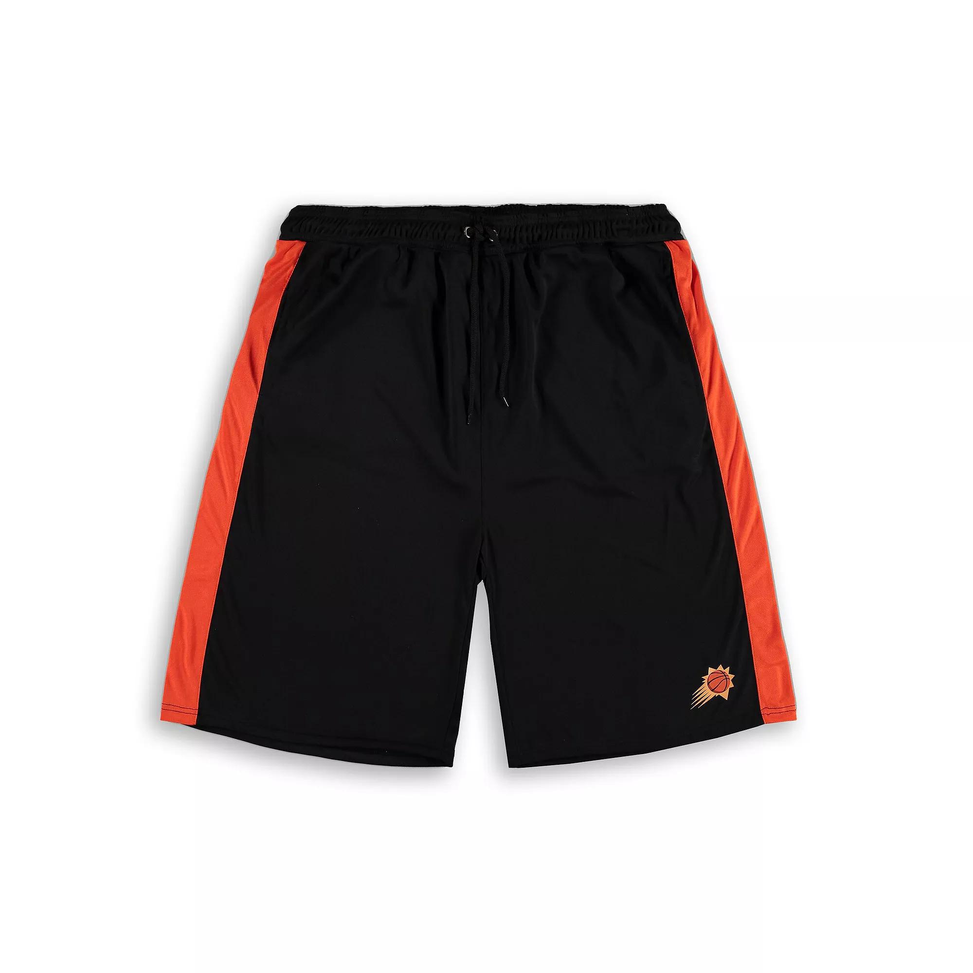 Men's Fanatics Branded Black/Orange Phoenix Suns Big & Tall Performance Shorts, Size: XLT, Phx Black Product Image