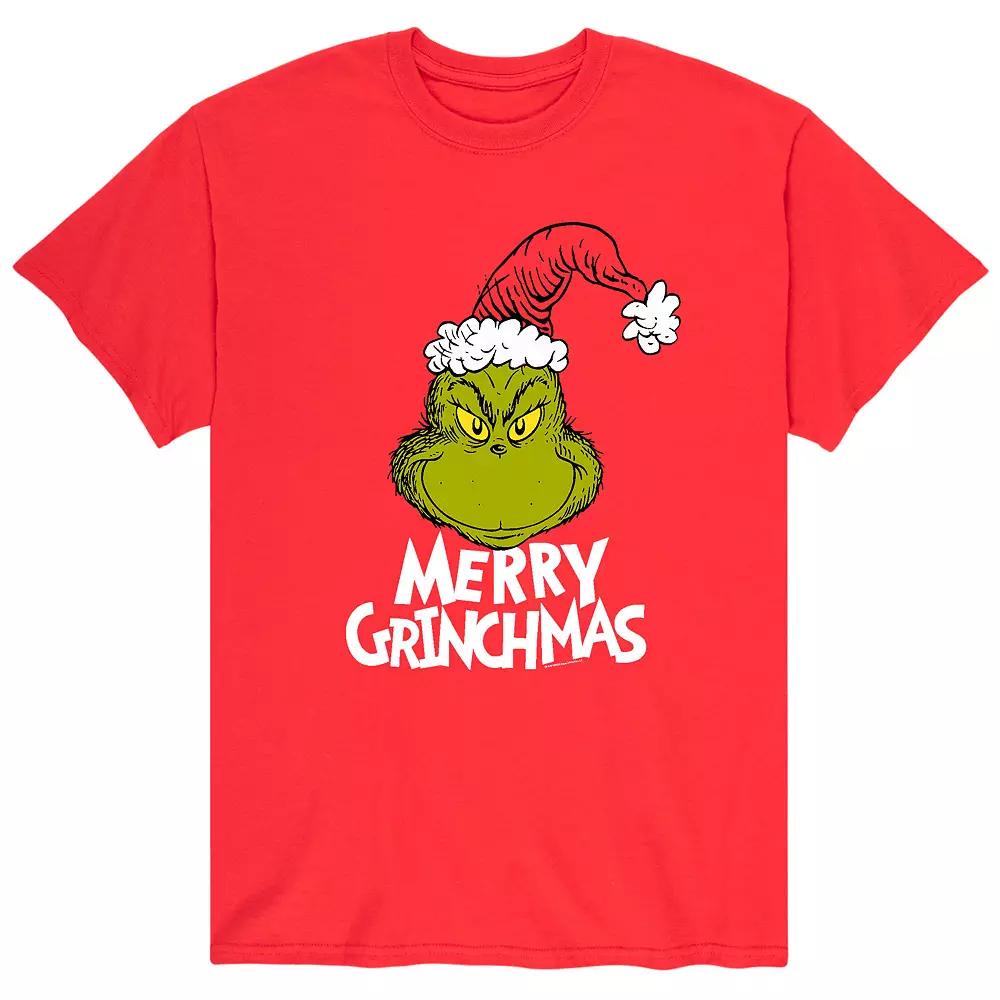 Men's Dr. Seuss The Grinch Grinchmas Tee, Size: Small, Red Product Image