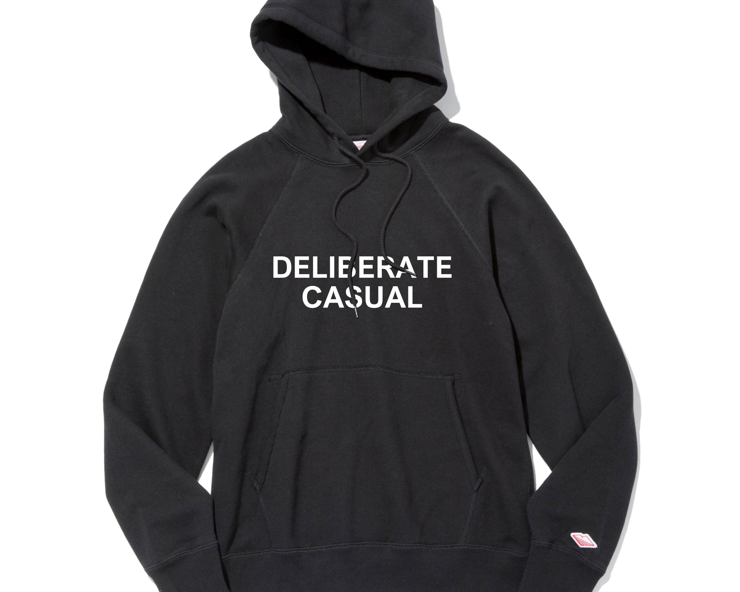 Deliberate Casual Reach-Up Hoody / Black Product Image