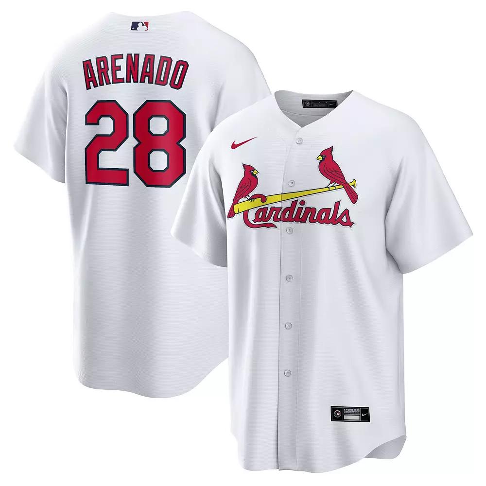 Men's Nike Nolan Arenado White St. Louis Cardinals Home Official Replica Player Jersey,  Product Image