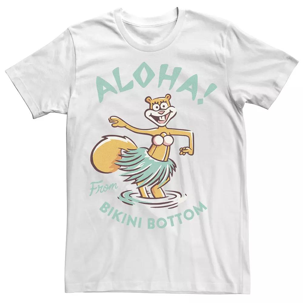 Men's SpongeBob SquarePants Sandy Aloha Hula Dance Tee,  Product Image
