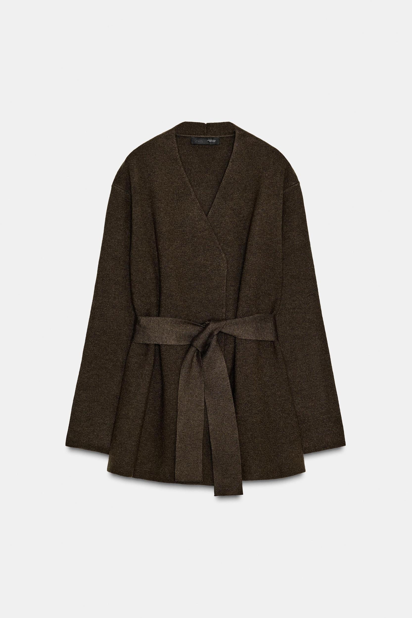BELTED KNIT CARDIGAN Product Image