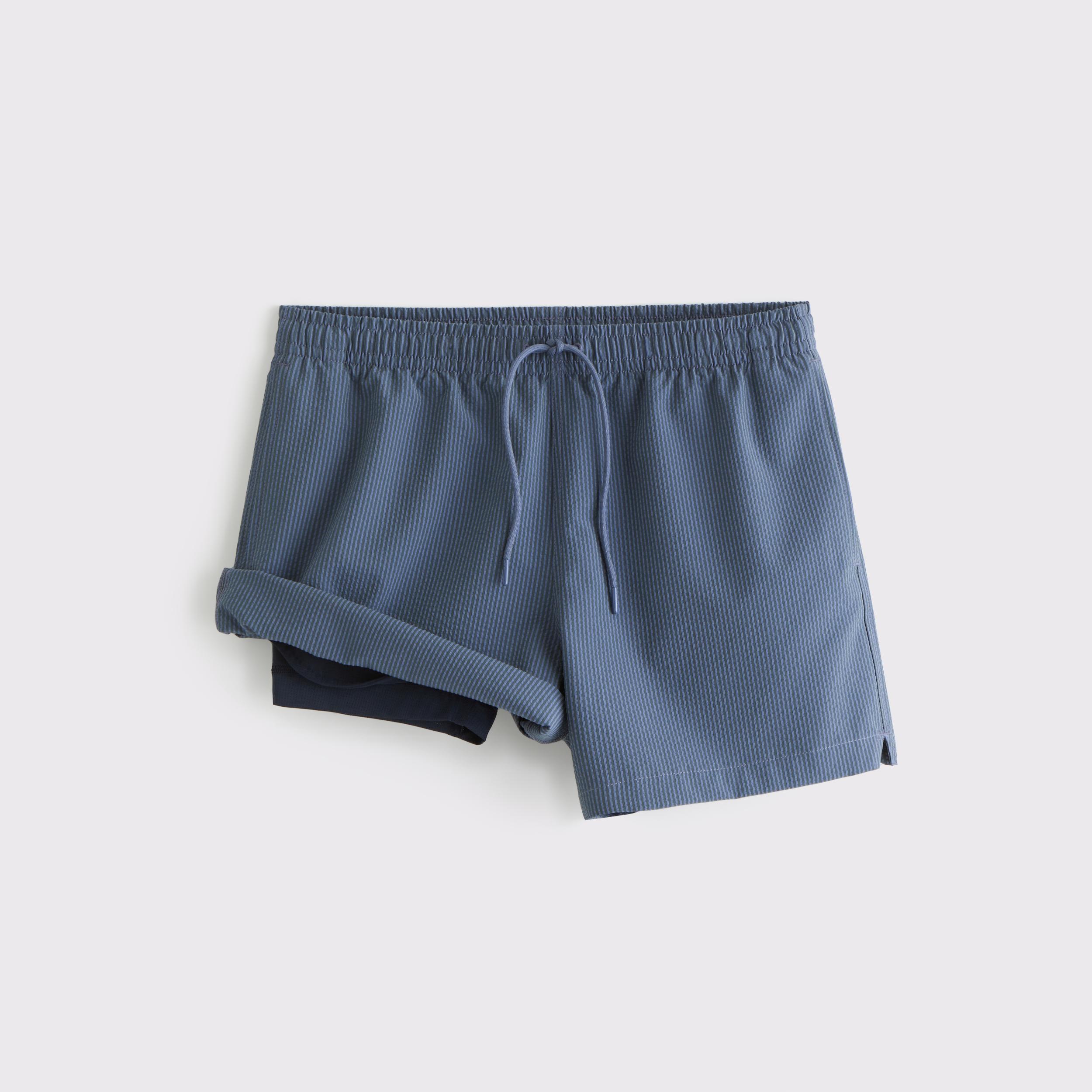 Pull-On Micro-Seersucker Swim Trunk Product Image