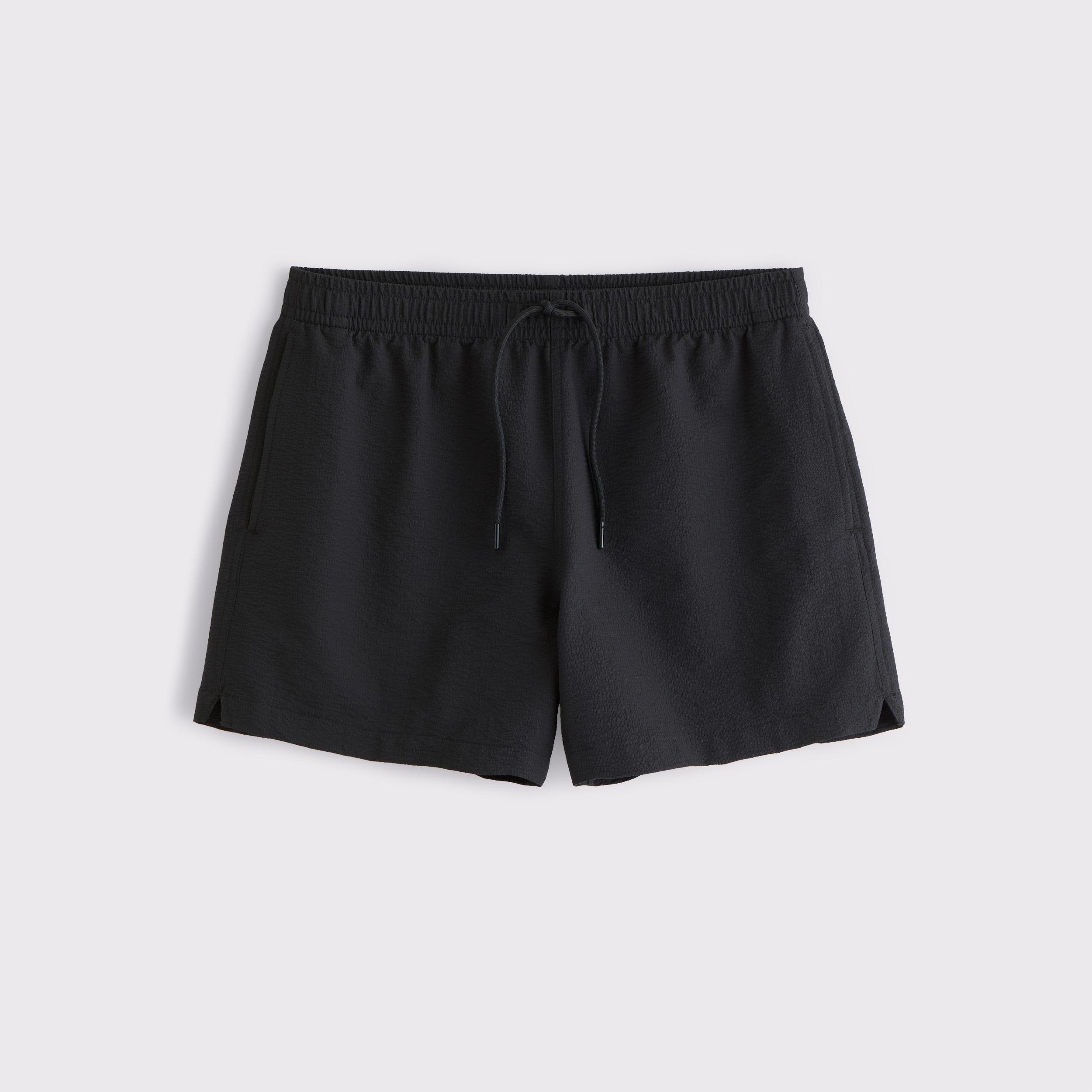 Pull-On Micro-Seersucker Swim Trunk Product Image