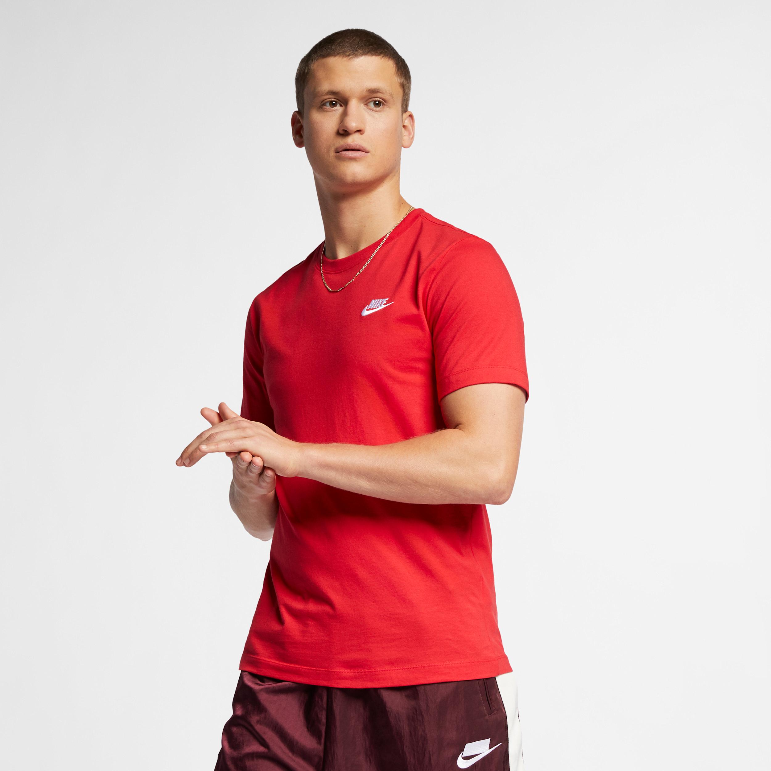 Mens Nike Sportswear Club T-Shirt | AR4997-657 Product Image