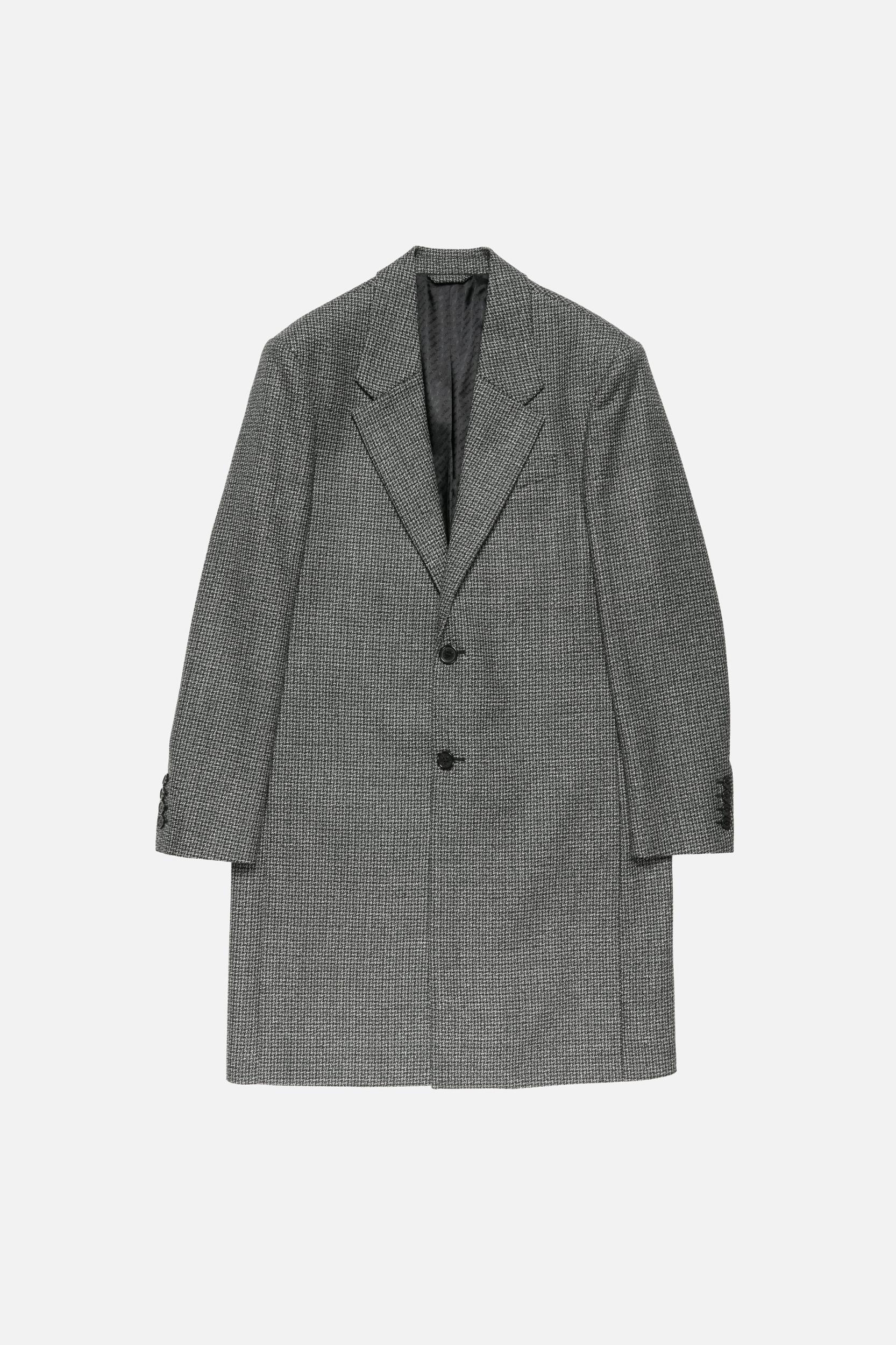Single-breasted wool overcoat Product Image