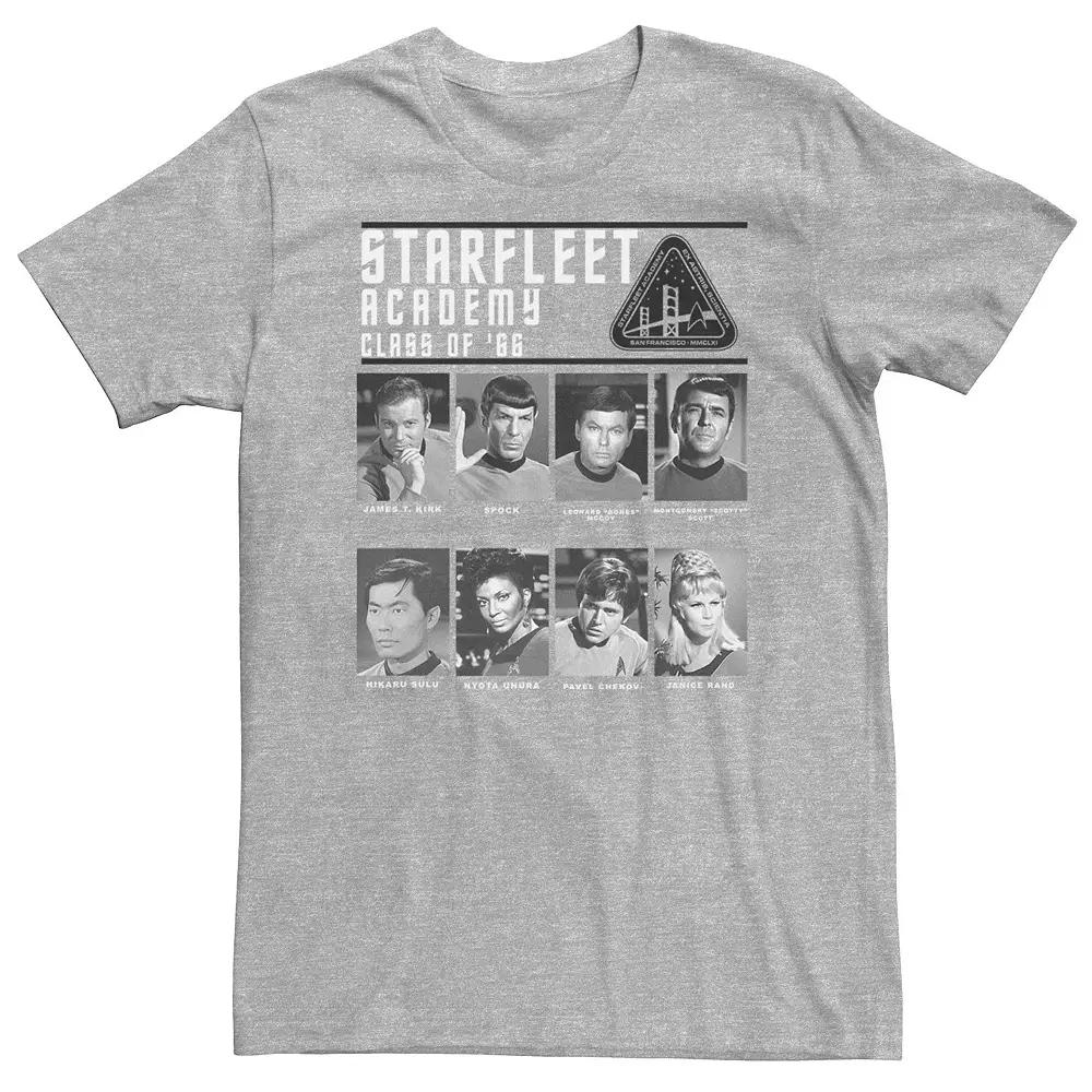 Big & Tall Star Trek Original Series Starfleet Yearbook Tee, Men's, Size: Large Tall, Athletic Grey Product Image