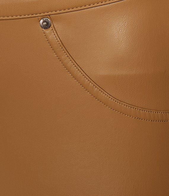 HUE Leatherette Jeans Mid Rise Full Length Leggings Product Image