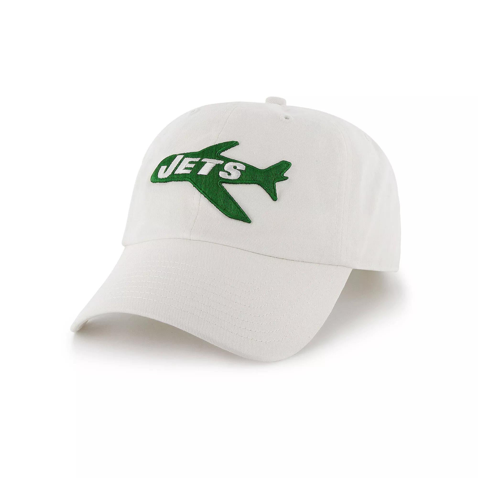 Men's '47 White New York Jets Clean Up Legacy Adjustable Hat Product Image