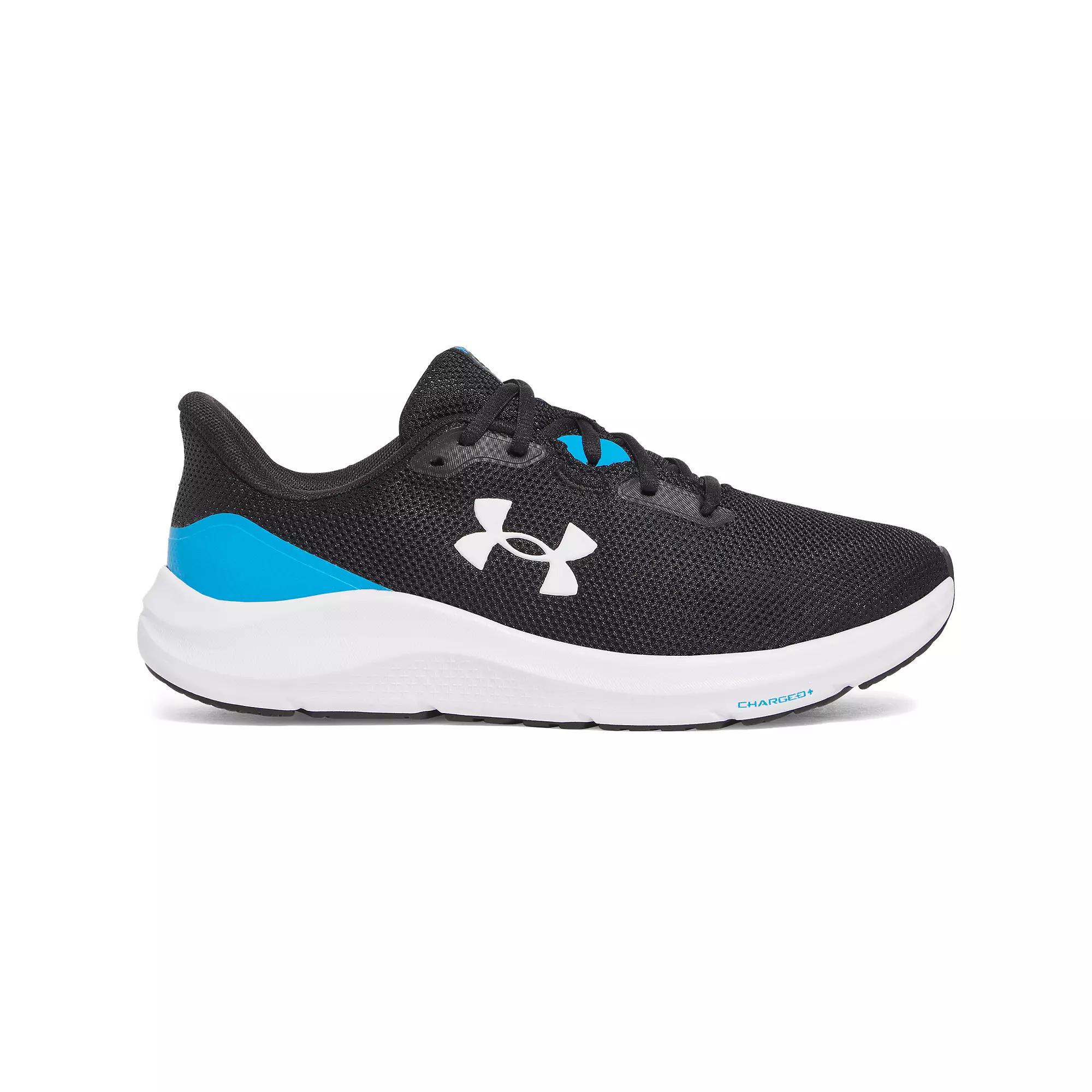 Under Armour Charged Pursuit 4 Men's Running Shoes, Size: 9.5, Black Blue Product Image