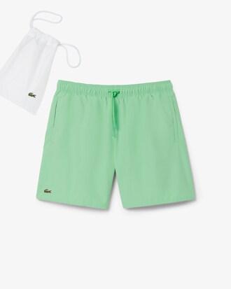 Mid Length Monochrome Swim Trunks Product Image