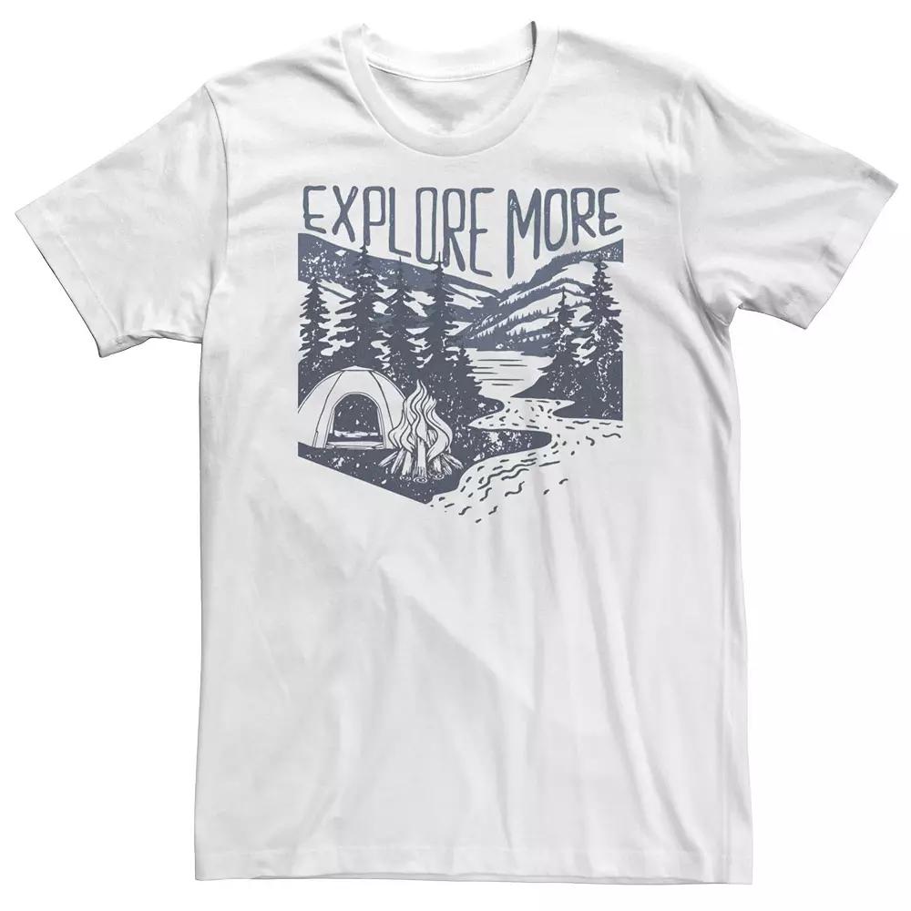 Big & Tall Explore More In The Wild Graphic Tee, Men's, Size: 5XL, White Product Image