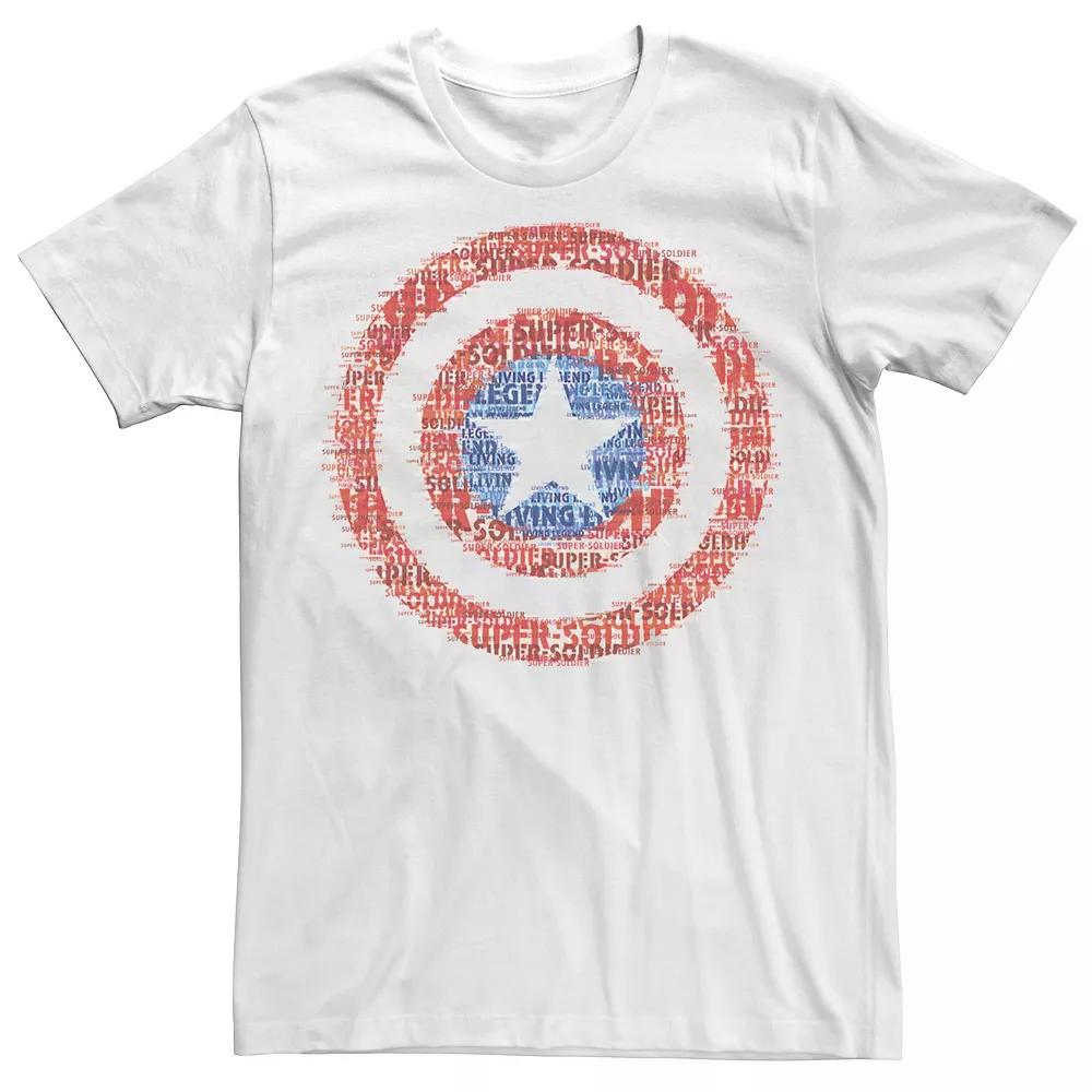 Men's Marvel Captain America Glitched Shield Tee,  Product Image