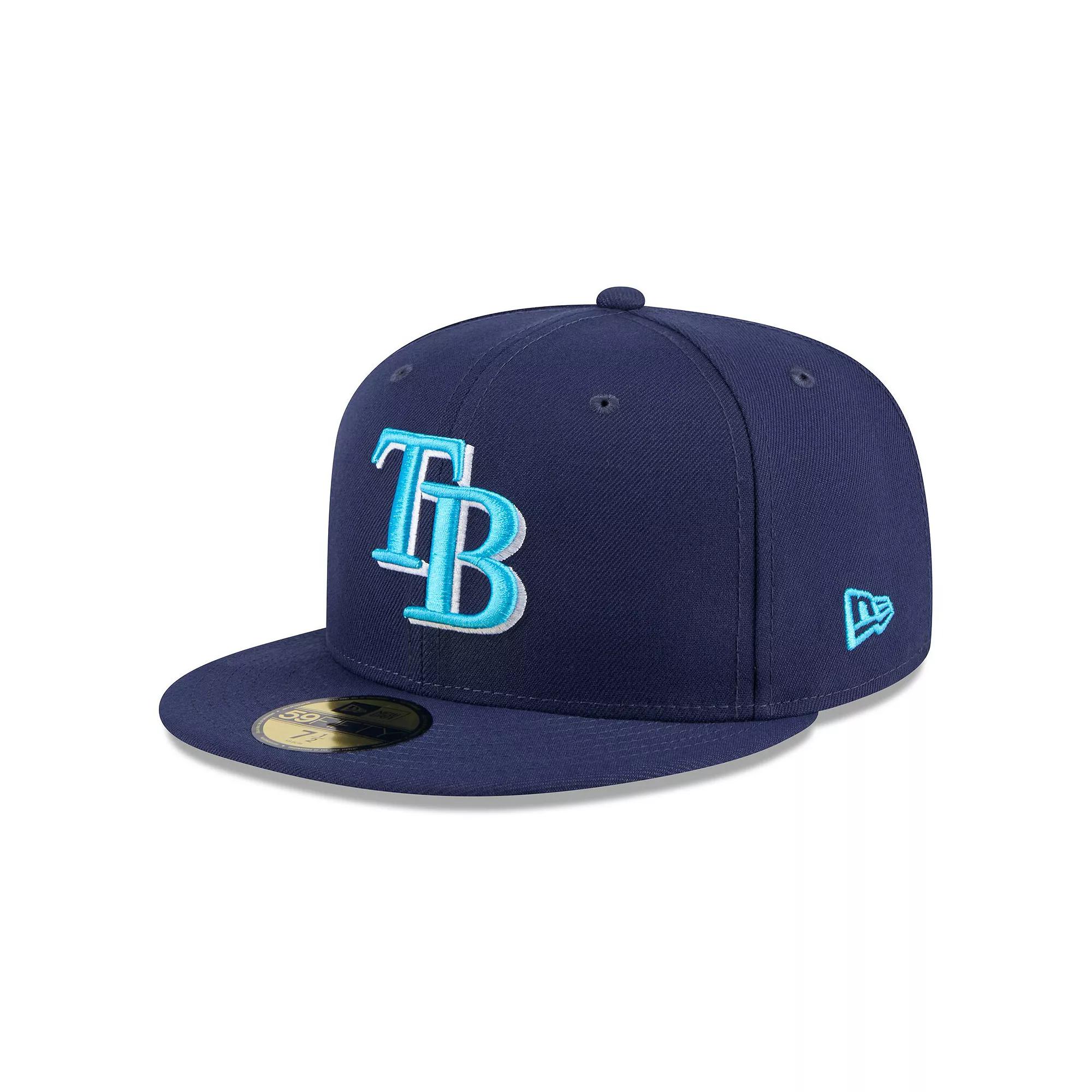 Men's New Era Navy Tampa Bay Rays 2024 Father's Day 59FIFTY Fitted Hat,  Product Image