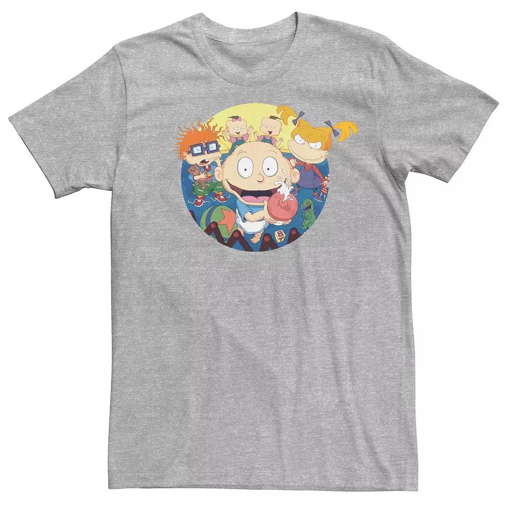 Men's Rugrats Classic Intro Group Tee, Size: Large, Athletic Grey Product Image