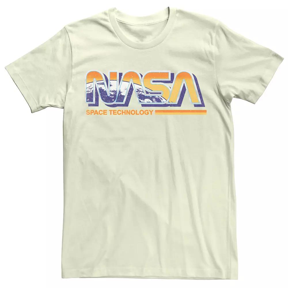 Men's NASA Space Technology Retro Rainbow Logo Tee,  Product Image