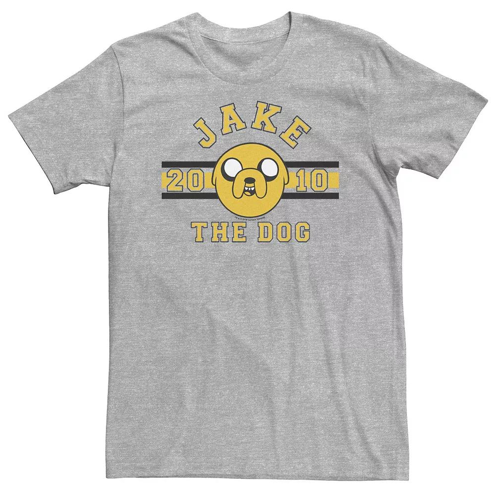 Big & Tall Adventure time Jake The Dog 2010 Head Shot Tee, Men's, Size: 4XL Tall, Athletic Grey Product Image